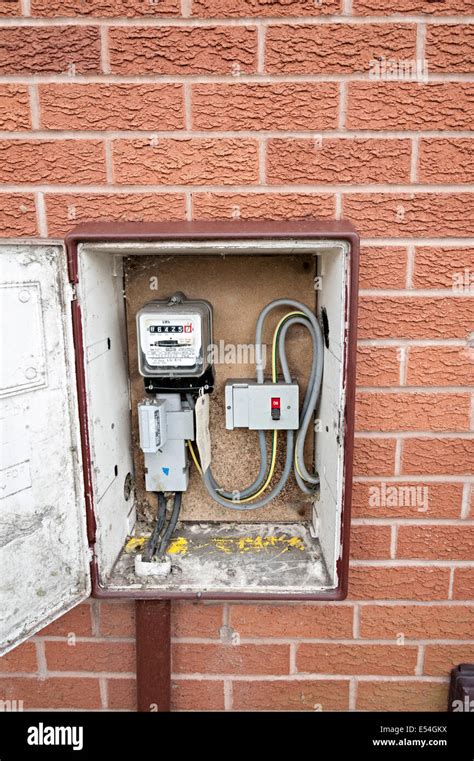 electricity meter box|outside electricity meter box.